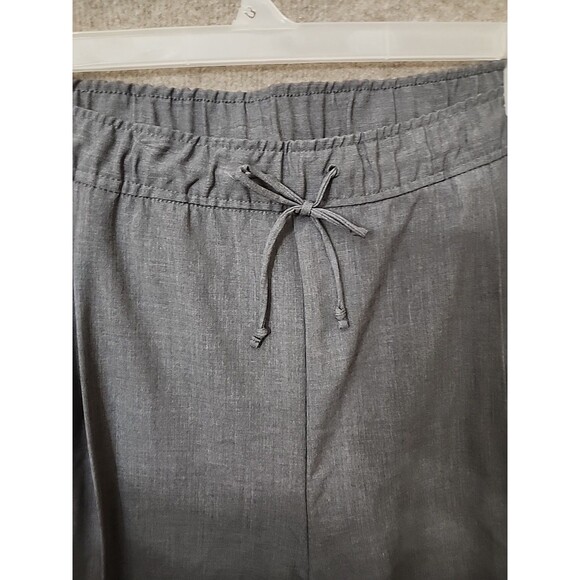 Old Navy Billie Straight Trouser Pant Women 3X Gray Pull On Drawstring NEW - Picture 5 of 10